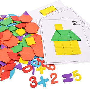 智力兒童拼圖玩具2-3-4-5-6歲男女孩早教益智木質七巧板寶寶拼板歐歐歐流行館