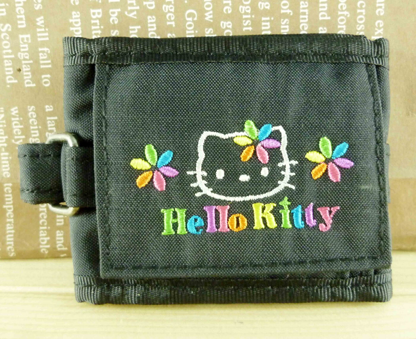 【震撼精品百貨】Hello Kitty 凱蒂貓-凱蒂貓零錢包-手腕型-黑色 震撼日式精品百貨