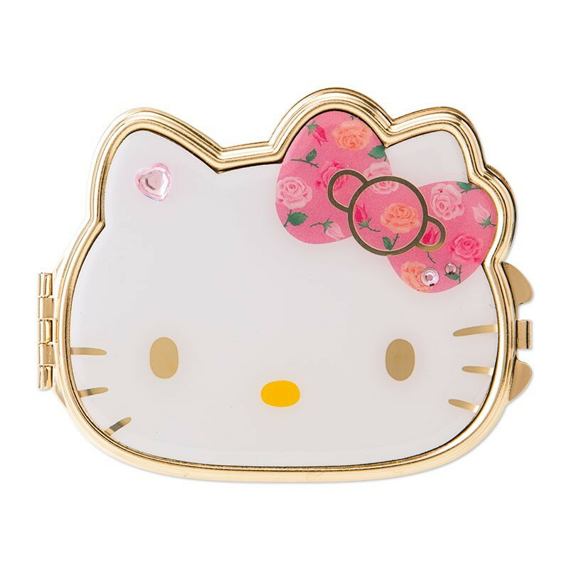大賀屋 日貨 Hello Kitty 造型鏡 雙面鏡 鏡子 化妝鏡 隨身鏡 凱蒂貓 KT 三麗鷗 J00011046