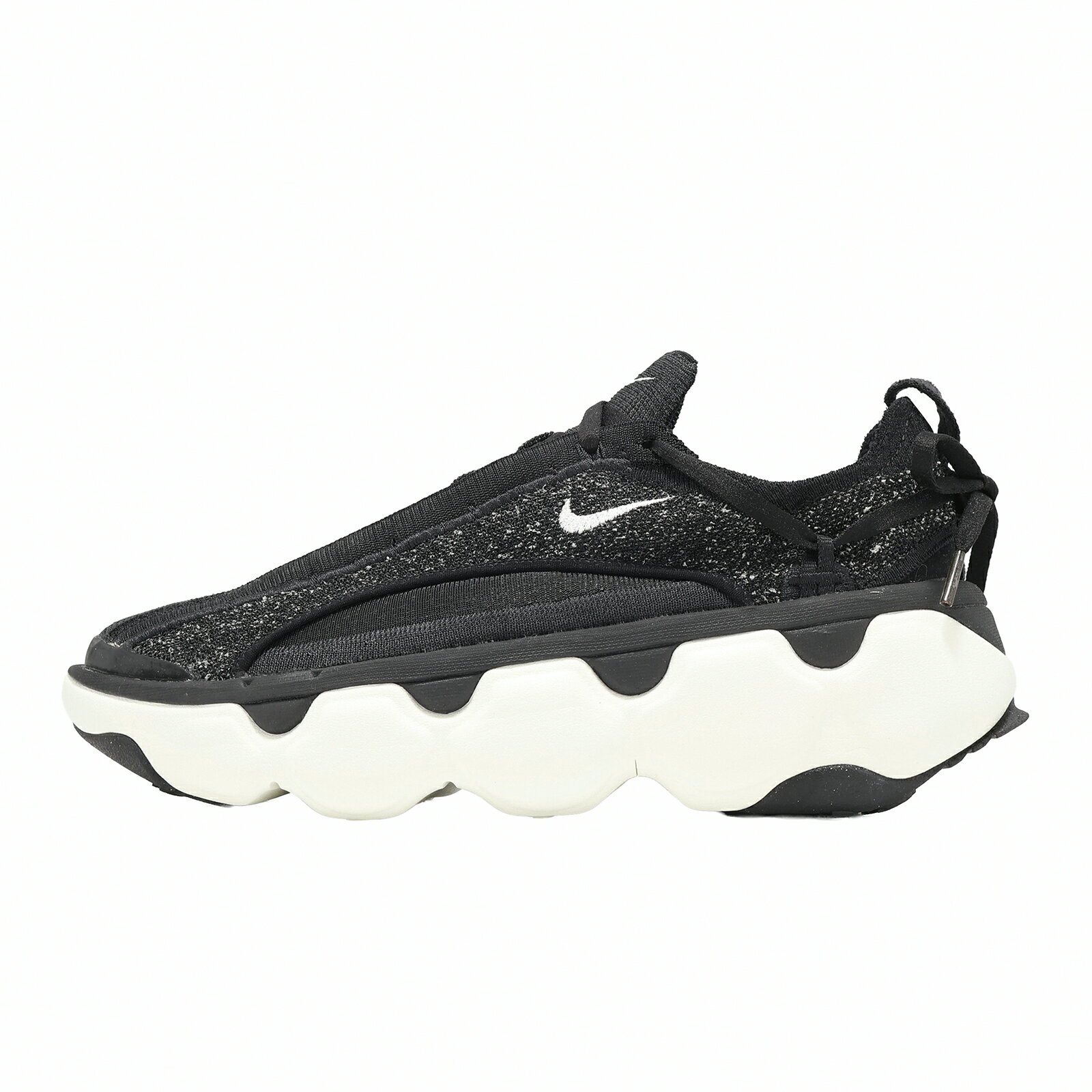 Nike 休閒鞋 Flyknit Bloom 女鞋 黑 白 厚底 增高 運動鞋 FD2149-003