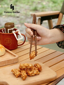 Fantasy Garden夢花園折疊筷子戶外野餐餐具便攜露營燒烤旅行筷子