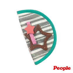 【淘氣寶寶*people 系列滿499,加贈多功能可愛造型固定夾】日本 People 口水防污安撫套(巧克力)