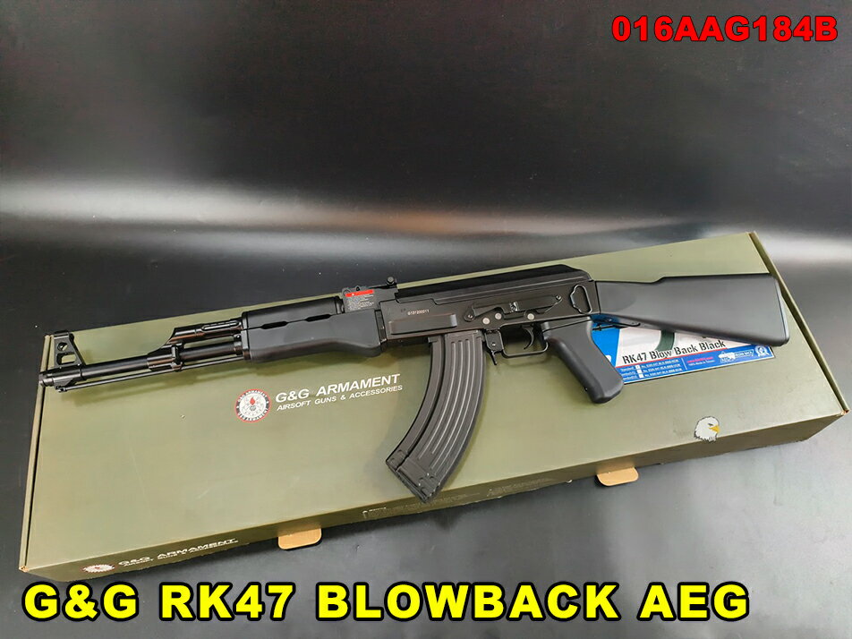 【翔準AOG】G&G RK47 BLOWBACK AEG 全金屬 016AAG184B 電動槍 短版 M-LOK 生存遊戲
