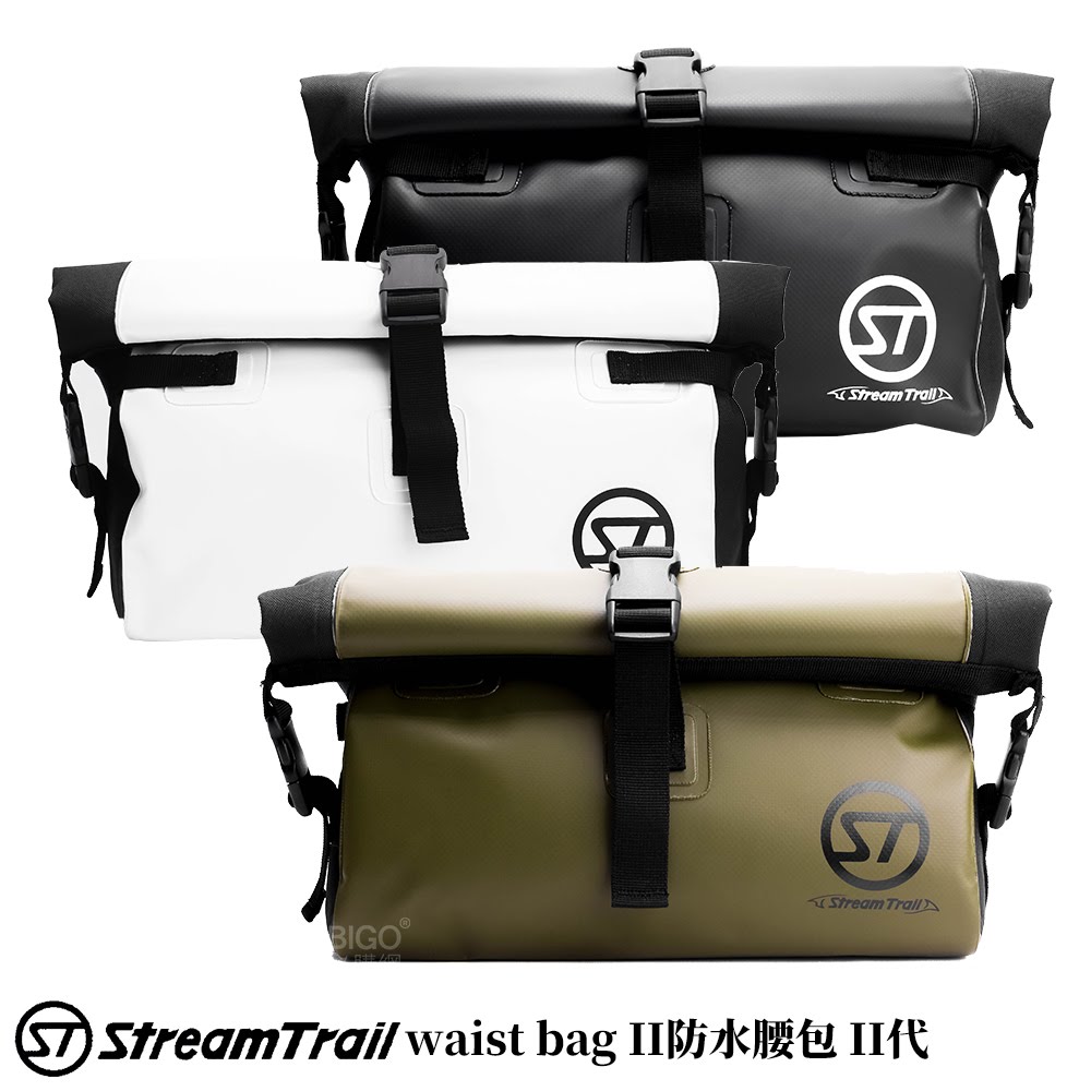 【日本 Stream Trail】SD Waist Bag II 防水腰包 快拆式 舒適 大開口 浮淺 淺水 衝浪 外出