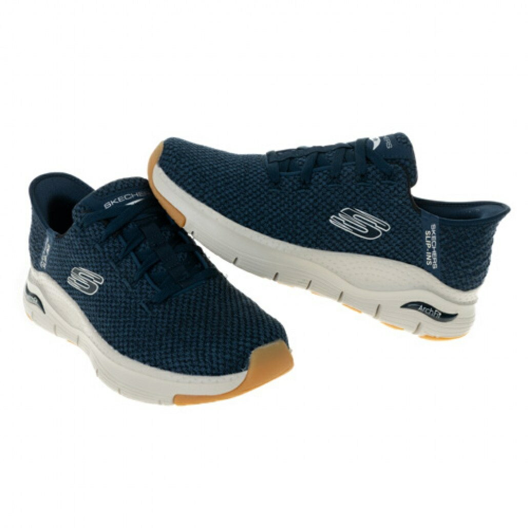 Skechers  Arch Fit  男鞋  Slip-Ins 瞬穿科技 足弓支撐 透氣 健走鞋 232454NVY 4