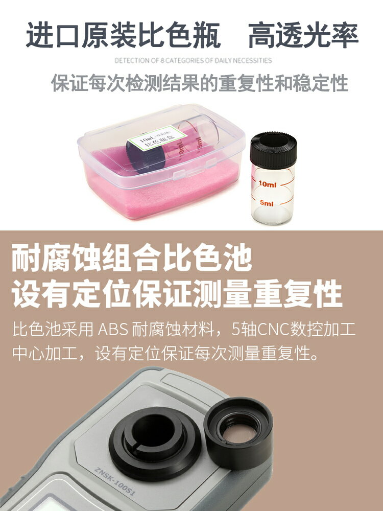 【可開發票】便攜式余氯檢測儀二氧化氯臭氧分析有效氯快速測試儀泳池醫院污水 3