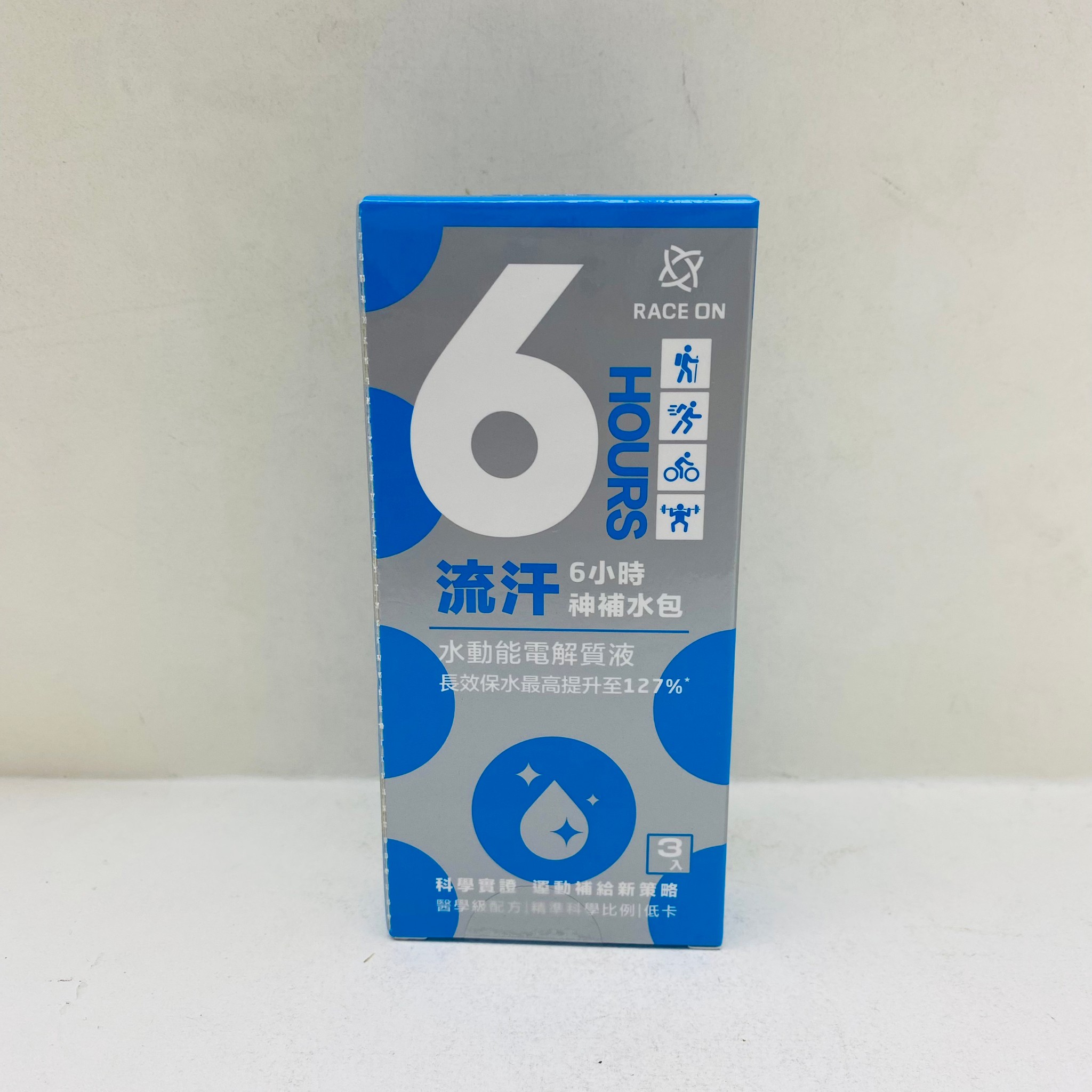 現貨 【RACE ON】流汗６小時神補水包 7g*3包 水動能電解質液