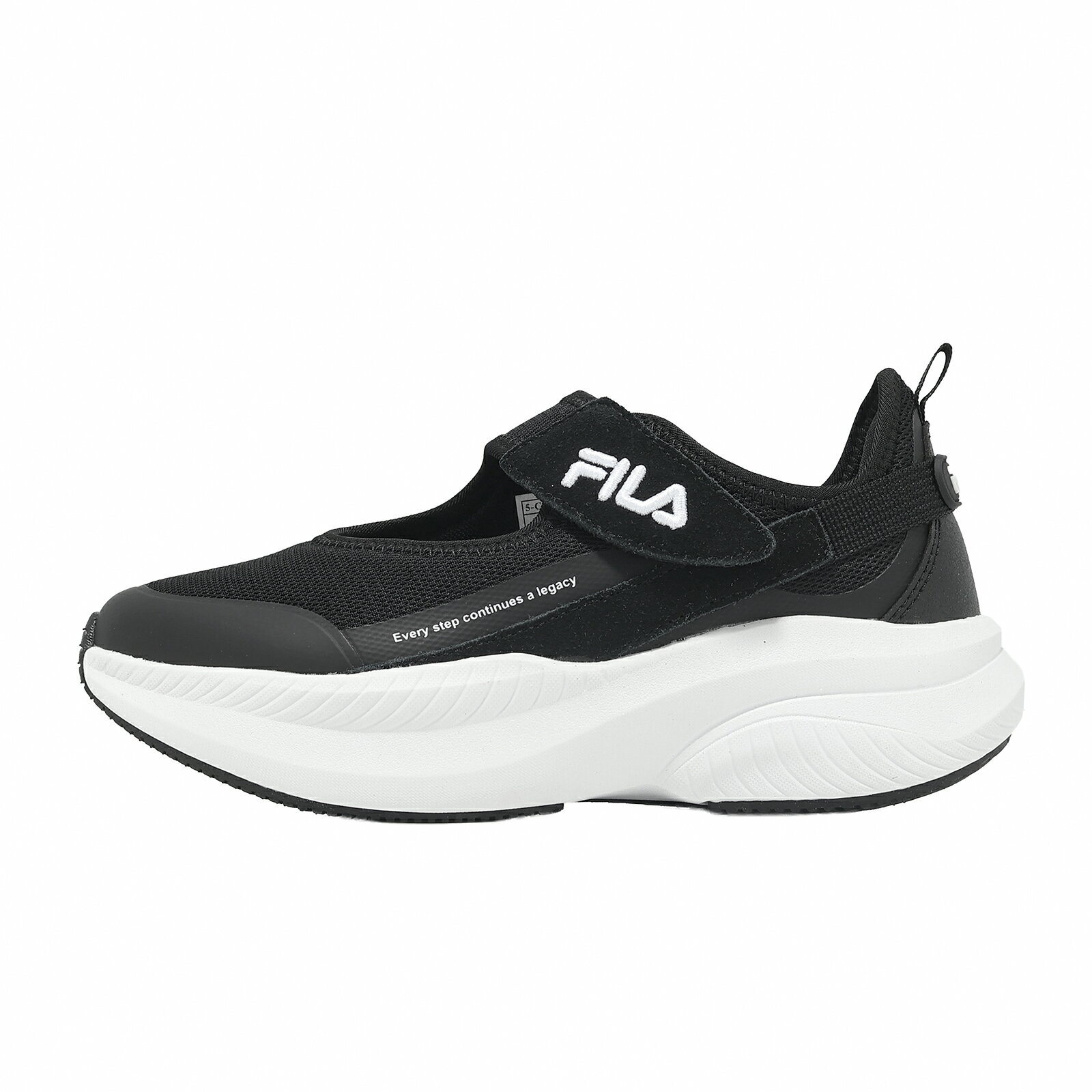 Fila 休閒鞋 Lithe 女鞋 黑 厚底 增高 魔鬼氈 斐樂 5C941A011