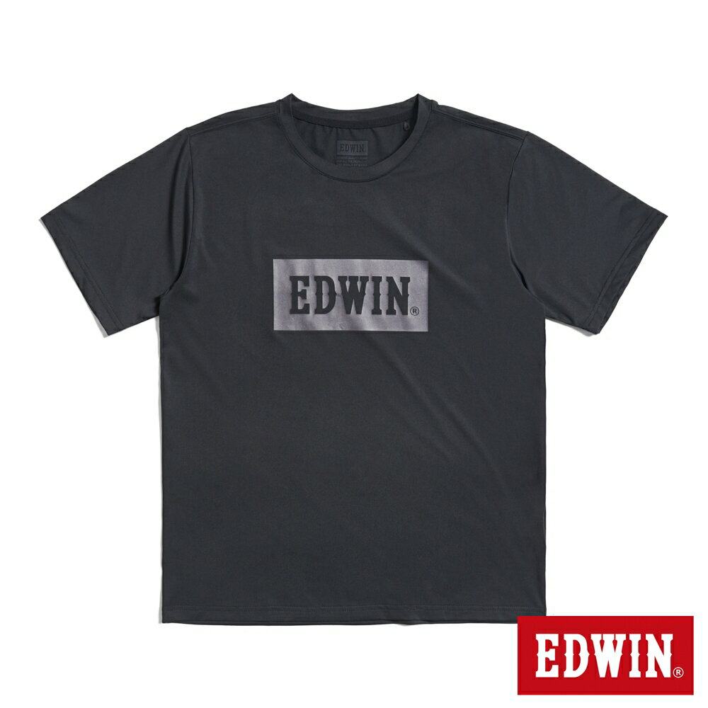 EDWIN 男款 涼爽系列 經典印花短袖T恤 (黑色)