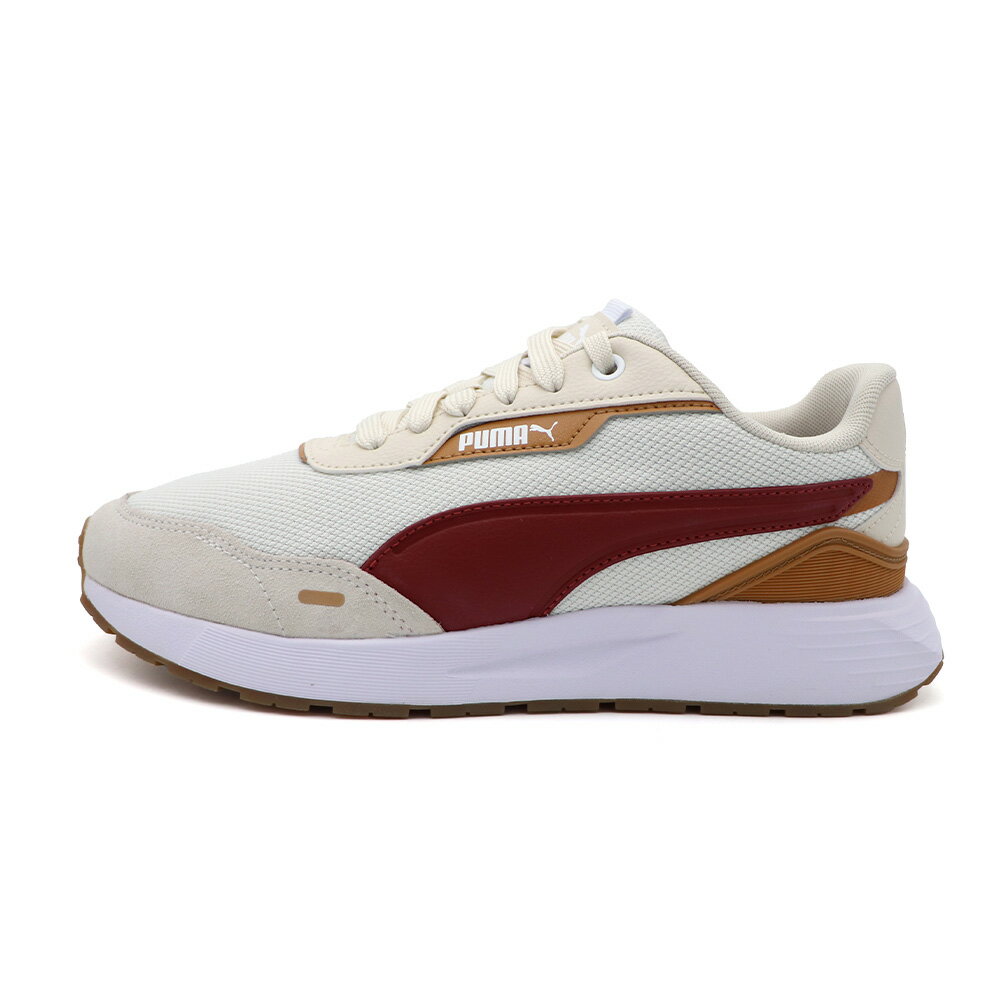 【全館滿額折】Puma Runtamed Plus 米白橘 皮革 麂皮 復古 平底 休閒鞋 男女款 B5775【新竹皇家39125030】