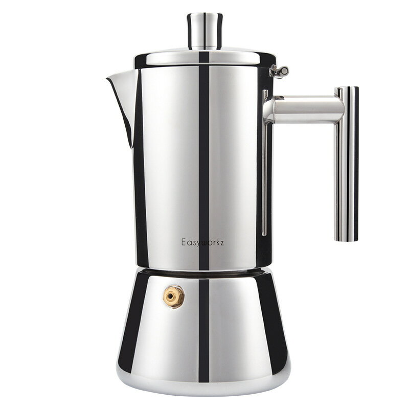 優樂悅~摩卡壺 意式不銹鋼咖啡壺 電磁爐加熱濃縮煮咖啡機手沖壺 茶壺
