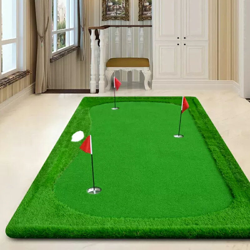 室內高爾夫球推桿練習器家用模擬果嶺辦公室golf運動訓練球道毯