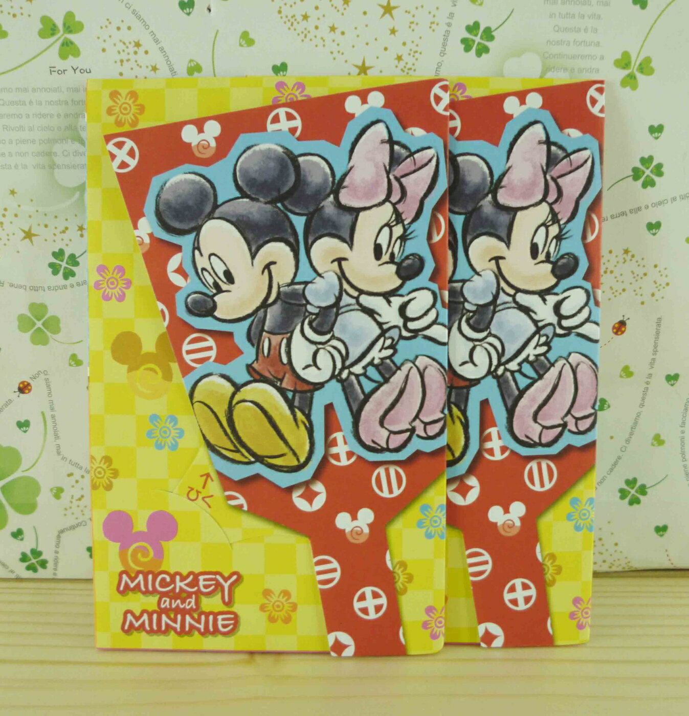 【震撼精品百貨】Micky Mouse 米奇/米妮 2入紅包袋-紅黃 震撼日式精品百貨