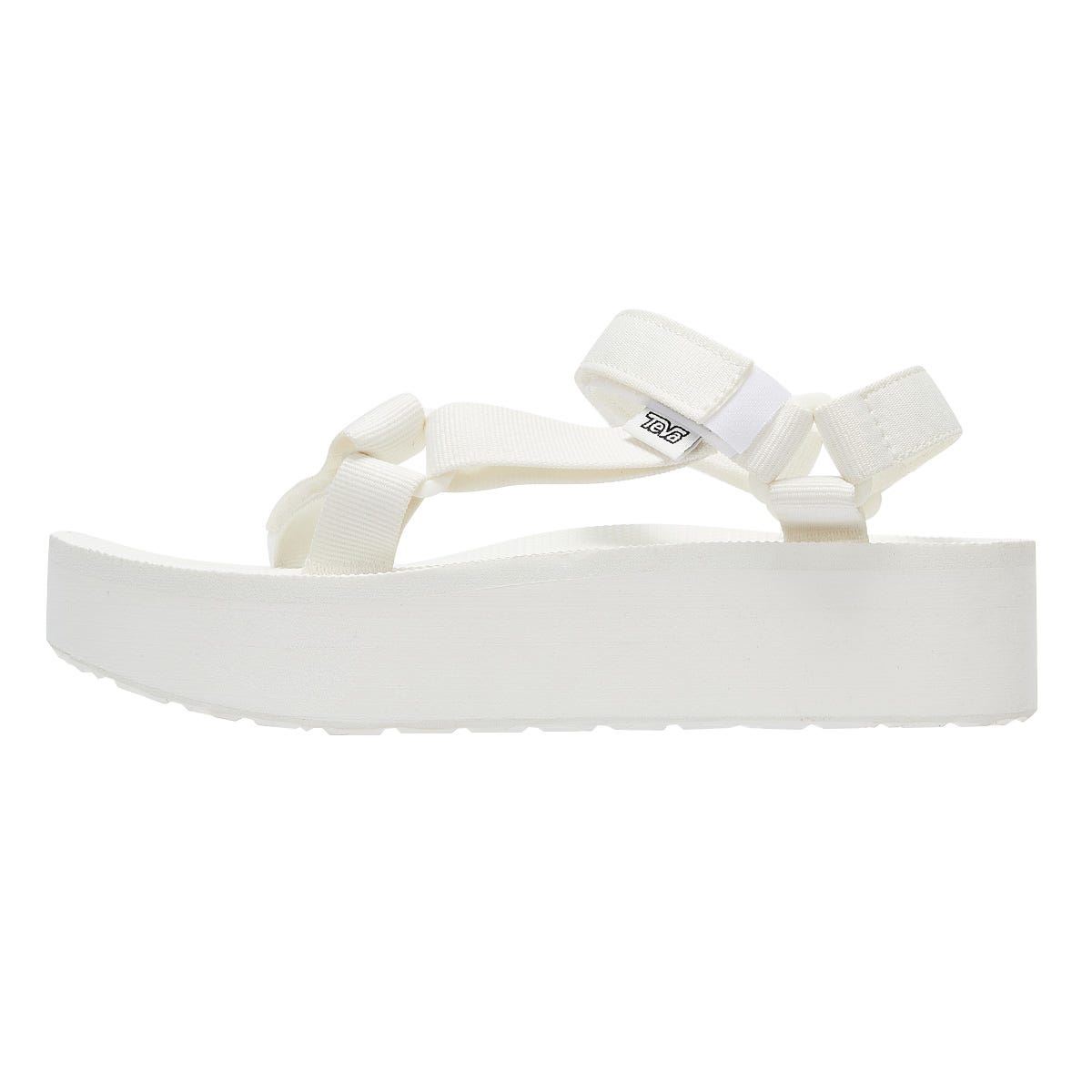 【毒】TEVA W Flatform Universal 涼鞋女 亮白色 TV1008844BRWH 織帶厚底 增高5cm Teva涼鞋【領券折222｜Cube卡+APP下單最高10%回饋】