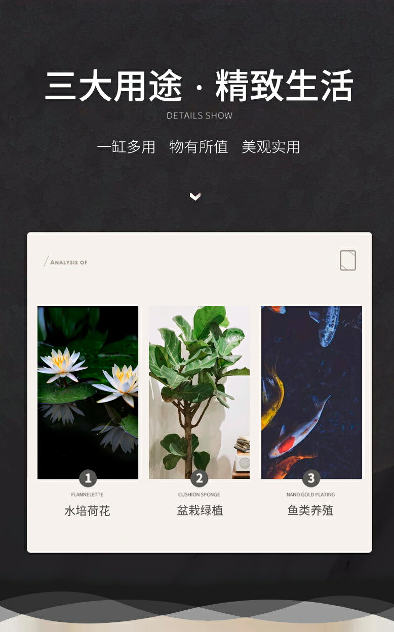景德鎮陶瓷魚缸中國紅客廳家用大型內飾造景擺件庭院戶外裝飾加厚 8