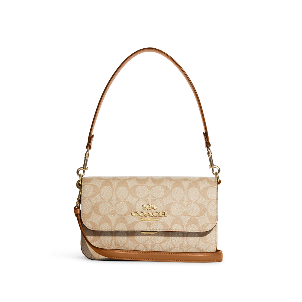 精選★COACH Brynn 標誌性帆佈手提單肩包 CA529~【夏日美包★菲尼斯 國際精品↘3折起】