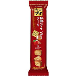 大賀屋 白蘭地 蛋糕 小蘋果 6片裝 Bourbon Petit 日本製 點心 零食 小蛋糕 甜點 J00030425