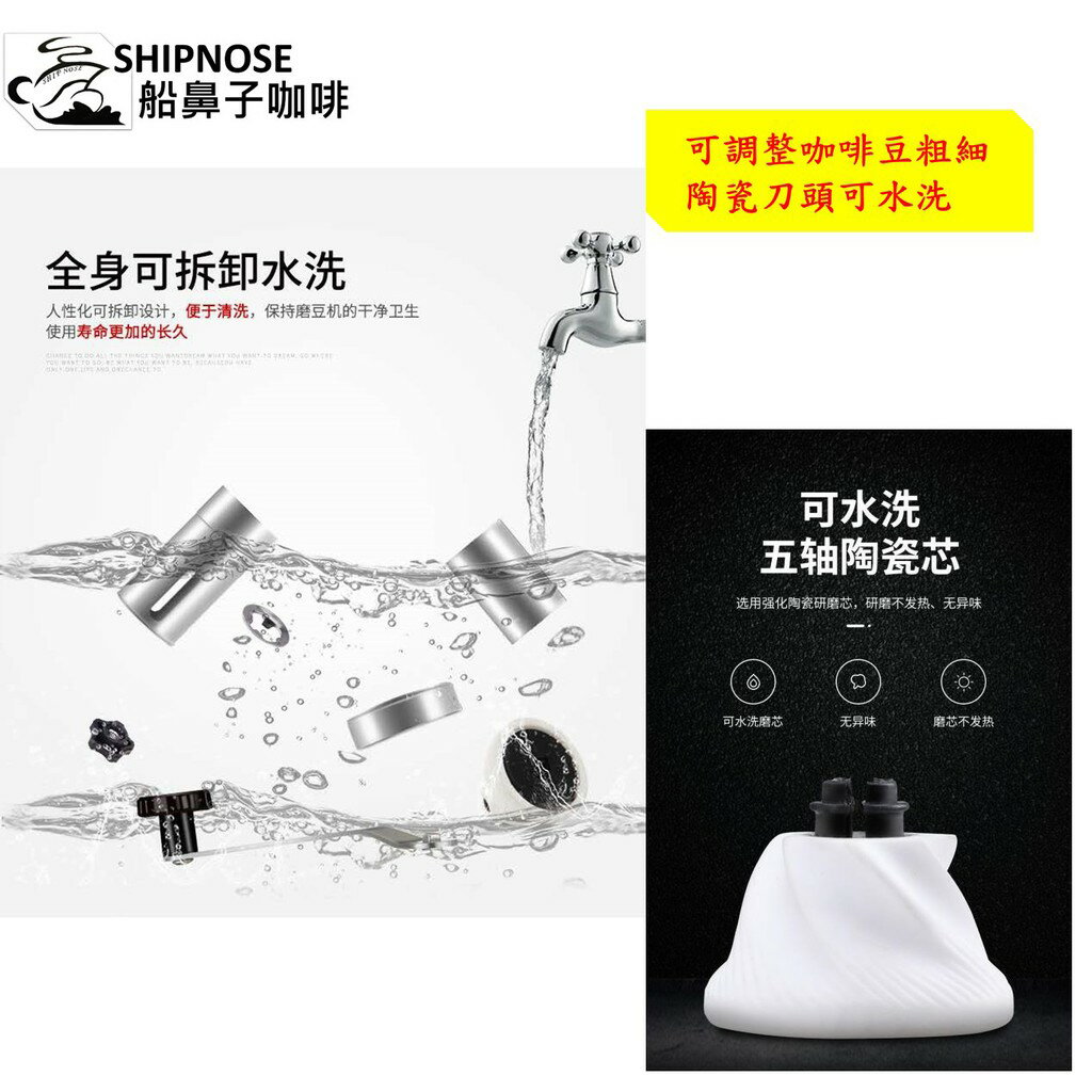 『船鼻子快速出貨』便利 手搖磨豆機 咖啡磨豆機 磨粉機 咖啡豆 手動磨豆機 磨豆器 手搖咖啡磨豆機【APP滿額下單10%點數(單一帳號最高5000點)】1/31止 1