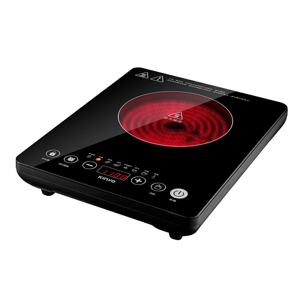 【KINYO】萬用觸控電陶爐(ECH) 1300W 九段功率 過熱保護 超溫斷電 | 火鍋 油炸 煲湯 煮水 【領券折50】 1