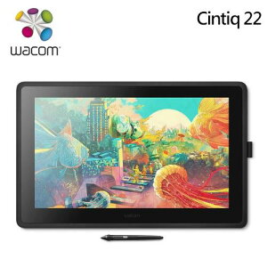 【最高22%回饋 5000點】  Wacom Cintiq 22手寫液晶顯示器 DTK-2260 HDMI送散熱墊及摺疊風扇