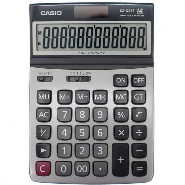 CASIO 卡西歐 DX-120ST 桌上型計算機 12位數/一台入(定700)-全新公司貨-