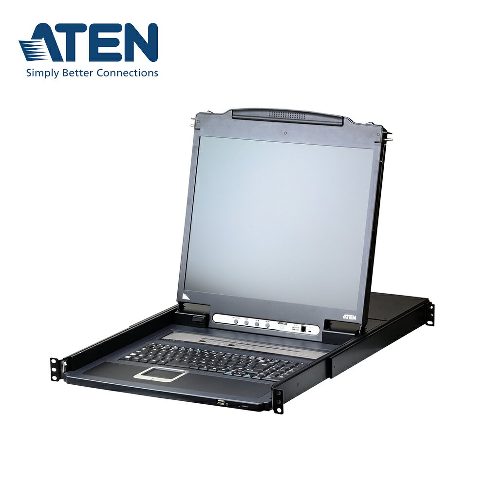 【預購】ATEN CL5716I Slideaway™ LCD KVM 抽拉式多電腦切換器
