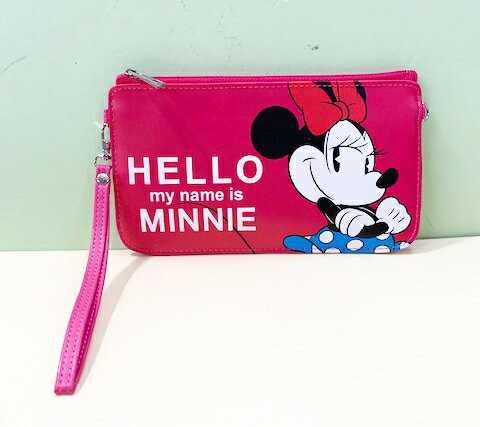【震撼精品百貨】Micky Mouse 米奇/米妮 手機袋 米妮桃紅色#50030 震撼日式精品百貨