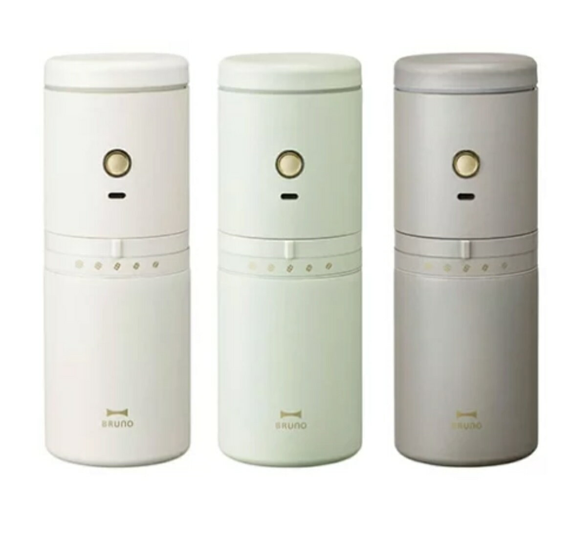 日本 Bruno BHK301 單人 電動 研磨 咖啡機 磨豆機 保溫 保冰 5段研磨 充電式 日本代購