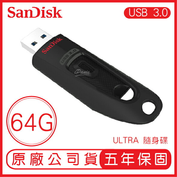 【9%點數】SANDISK 64G ULTRA CZ48 USB3.0 100 MB 隨身碟 展碁 公司貨 閃迪 64GB【APP下單9%點數回饋】【限定樂天APP下單】