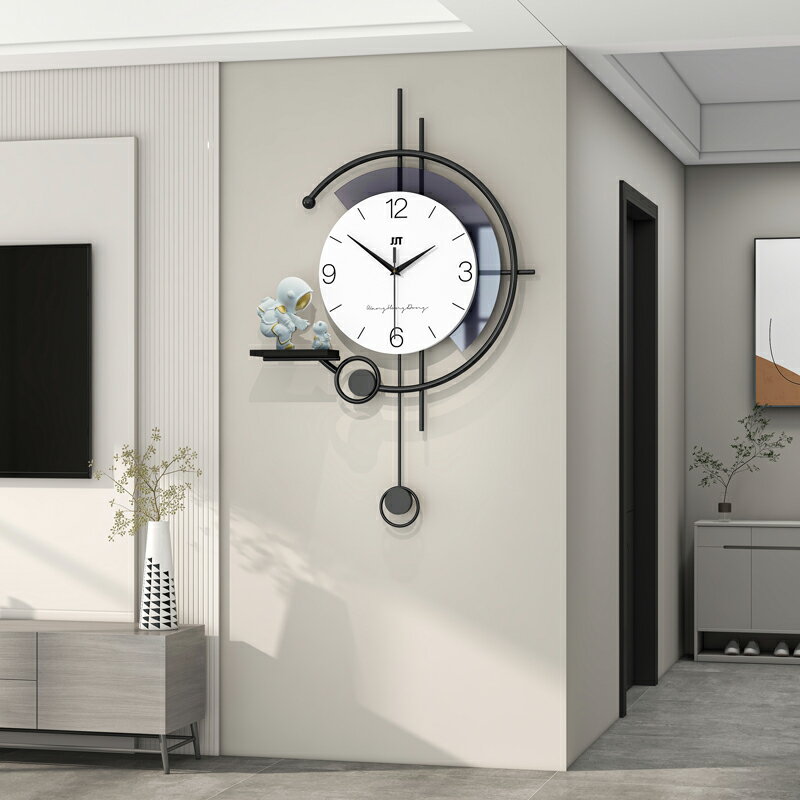 現代簡約鐘表掛鐘客廳大氣家用時尚餐廳創意時鐘掛墻