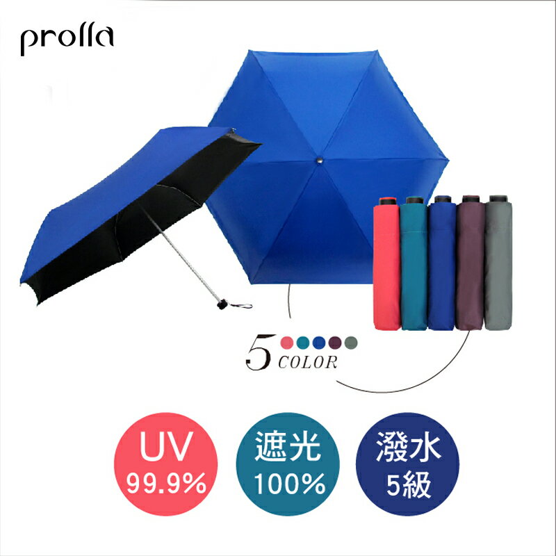 Shiow yuh 超遮光黑膠素面折傘 193g (粉/藍/綠/紫/灰)