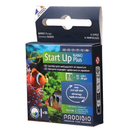 【西高地水族坊】法國 普洛迪Nano START UP PLUS 奈米缸開缸三合一啟動組6支