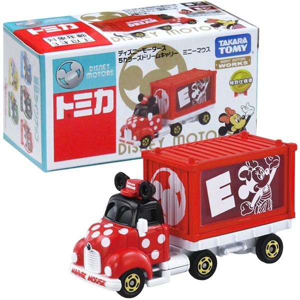 真愛日本 迪士尼 五色 Dream 貨櫃車 米妮 紅 TOMY車 tomica takara 模型小車