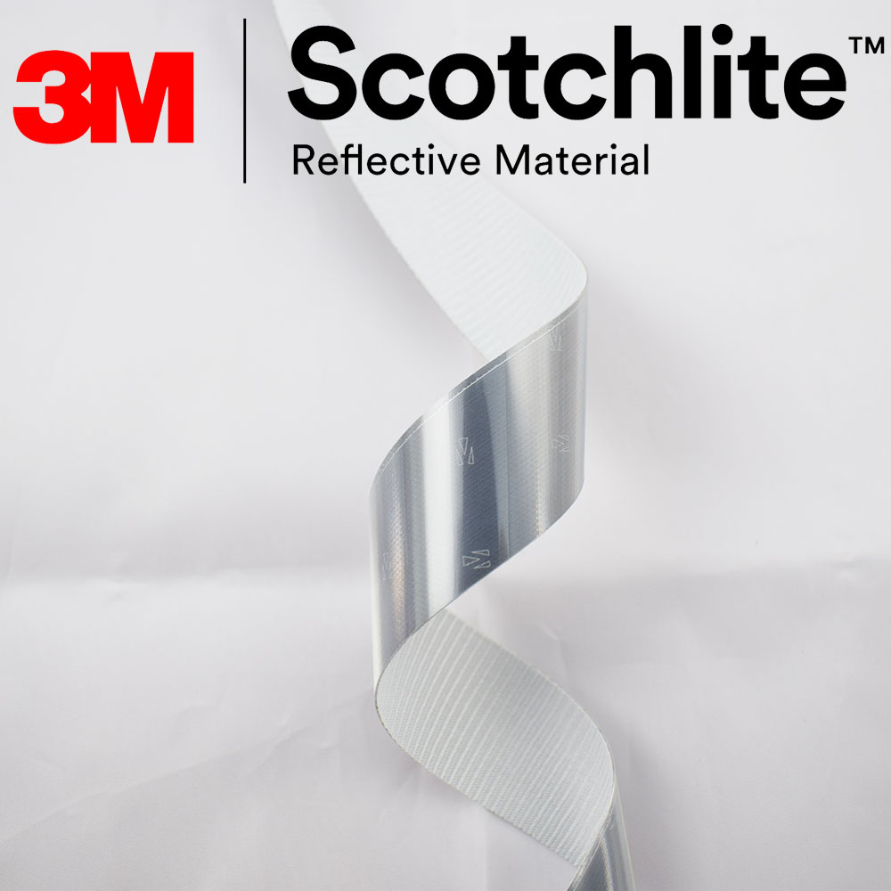 3M Scotchlite 6260有電鍍 反光帶 反光條 反光材料 適用衣服 飾品 機車座墊邊條 銀白色反光條 可水洗反光布