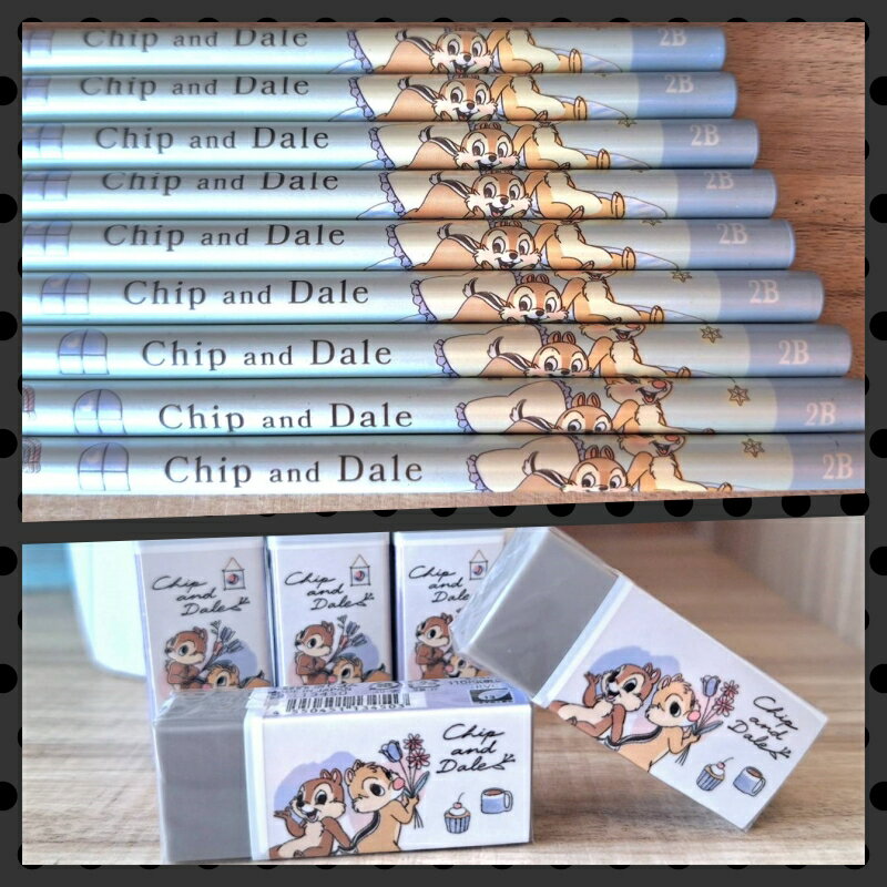 【iWork花屋】台灣現貨 2B 日本製 珠光 鉛筆 橡皮擦 奇奇蒂蒂 迪士尼 2B鉛筆 HB 好寫鉛筆 學前鉛筆 好握 易寫 4