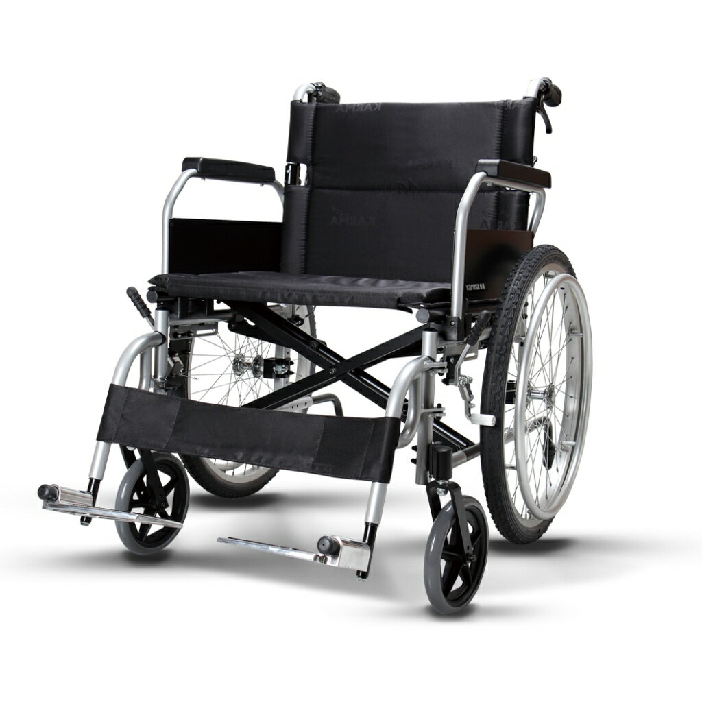 Karma康揚手動輪椅KM-8520X/移位型輪椅/骨架加寬加強型/B款A功能/申請輔具補助【泰吉醫療器材】【免運】