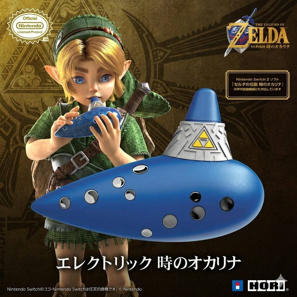 任天堂 HORI NS2 Switch 薩爾達傳說 電子時之笛-NSX-261A 可與遊戲聯動 (預購11月)