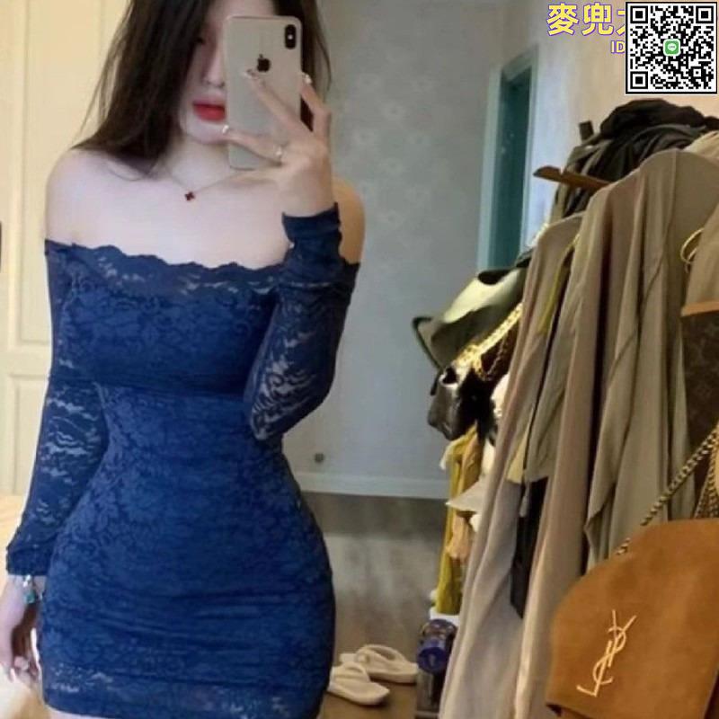 【全球優品滙】連衣裙女2024早春新款復古純欲蕾絲抹胸裙辣妹修身性感露肩包臀裙