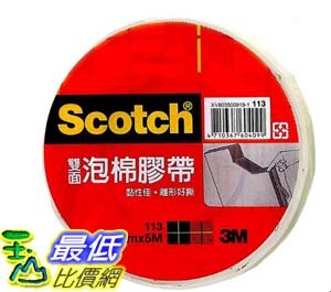 [COSCO代購4] W127017 3M Scotch 雙面泡棉膠帶 #113