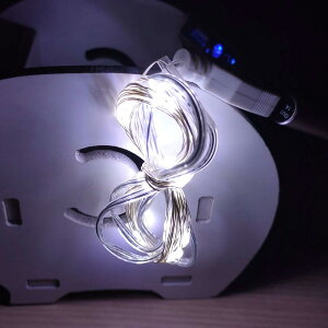 LED銅線燈串(白光)-2米20燈 LED燈防水燈 戶外裝飾照明景觀燈 USB燈DIY聖誕燈
