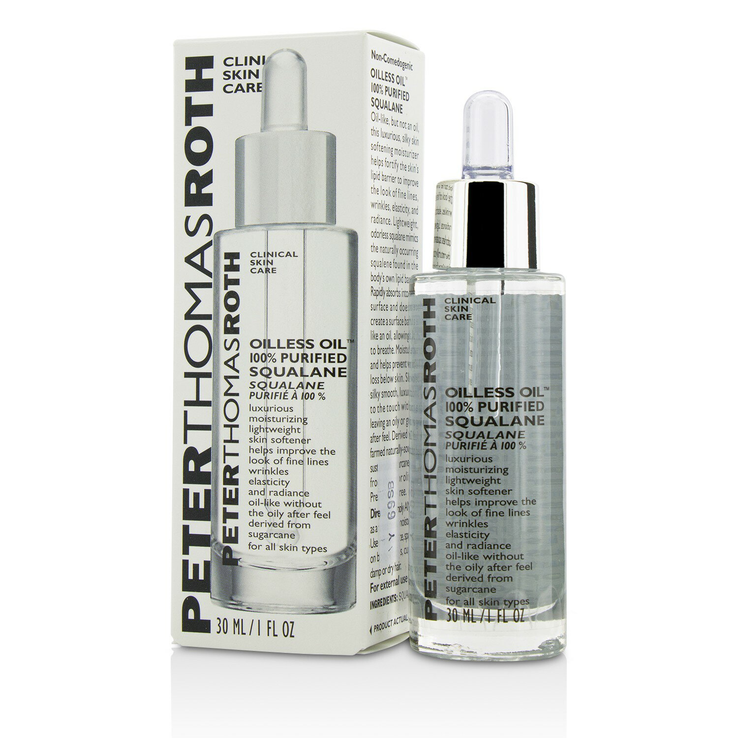彼得羅夫 Peter Thomas Roth - 100%植物角鯊烷精粹Oilless Oil 100% Purified Squalane Moisturizing Lightweight Skin Softener