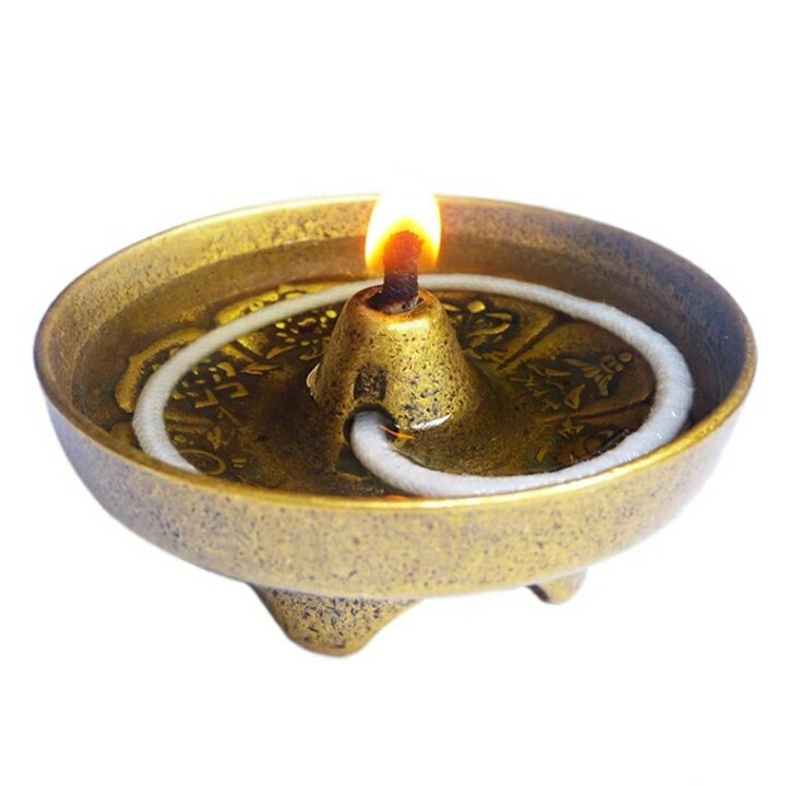 仿古黃銅八寶油燈純銅老式油燈盞七星油燈家用佛堂供奉用品擺件