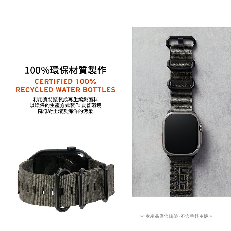 UAG new Nato 環保尼龍 錶帶 適用 Apple Watch 適用 42 44 45 49 mm 2