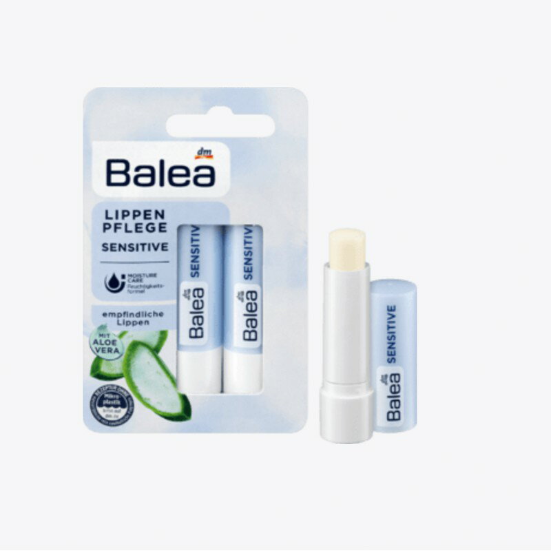 德國Balea蘆薈親膚2入護唇膏 2*4.8gml