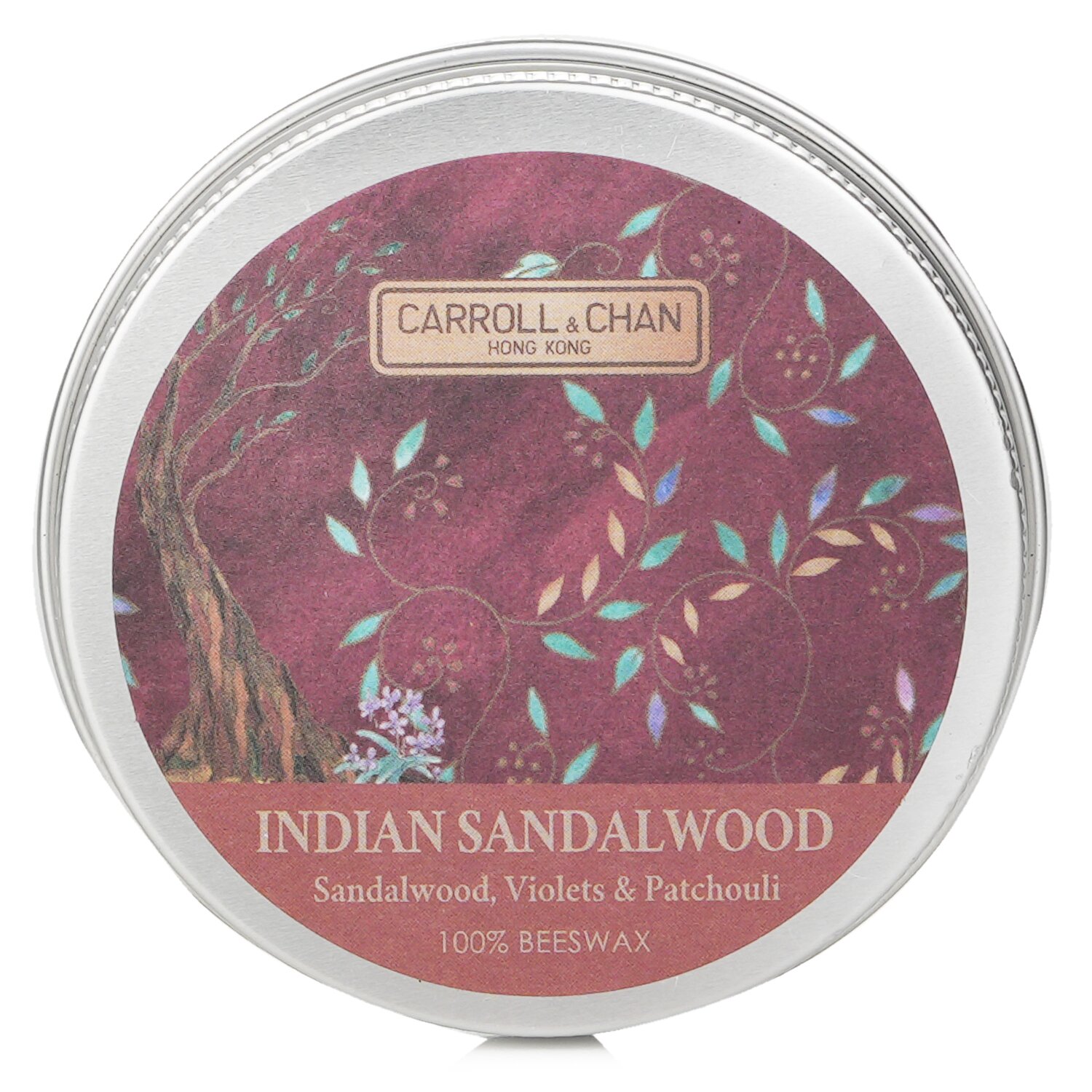卡羅爾與陳 Carroll & Chan - 100% 蜂蠟迷你罐裝蠟燭 - # Indian Sandalwood (Sandalwood, Violets & Patchouli)
