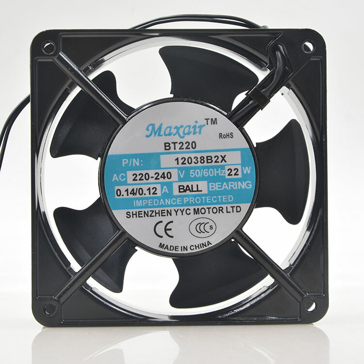 Maxair BT220 12cm 220v 22w 12038B2X 雙滾珠軸流風機 焊機風扇