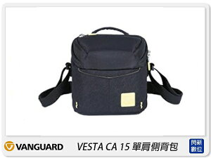 Vanguard VESTA CA 15 肩背包 相機包 攝影包 背包 黑/藍(公司貨)【跨店APP下單最高20%點數回饋】