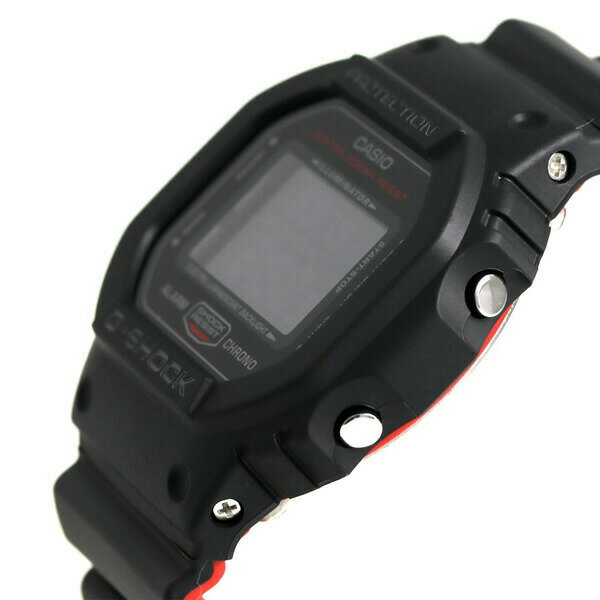 G-SHOCK DW-5600HR-1DR ブラック黒＆ レッドCASIO カシオ手錶品牌男錶