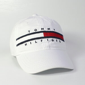 美國百分百【Tommy Hilfiger】帽子 TH 配件 棒球帽 遮陽帽 鴨舌帽 經典 LOGO 男女 白色 AD98