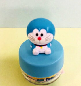 【震撼精品百貨】Doraemon 哆啦A夢 Doraemon饅頭貼紙-小叮噹藍 震撼日式精品百貨